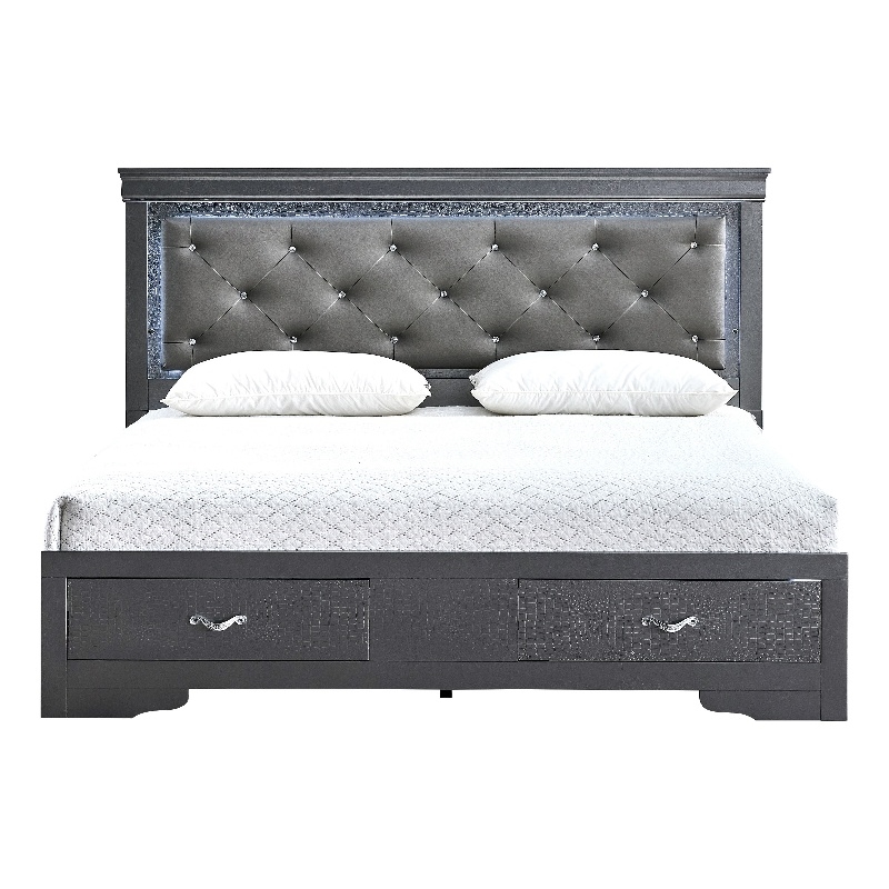 Glory Furniture Lorana G6502F-FSB Full Bed Gunmetal Gray