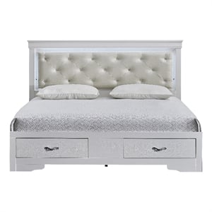 Glory Furniture Lorana G6590F-KSB King Bed Sparkling White