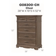 Glory Furniture Stirling G08300-CH Chest Brown with gray undertones