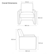 Glory Furniture Margate G00717-C Black Faux Leather Accent Chair