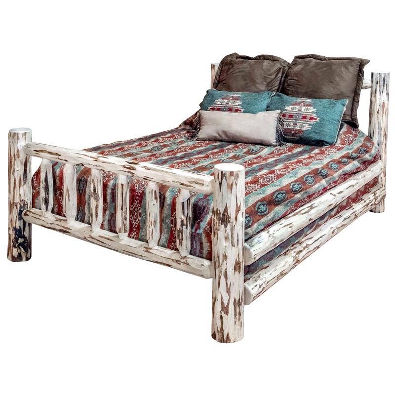 Montana Woodworks Handcrafted Transitional Solid Wood Full Bed in Natural