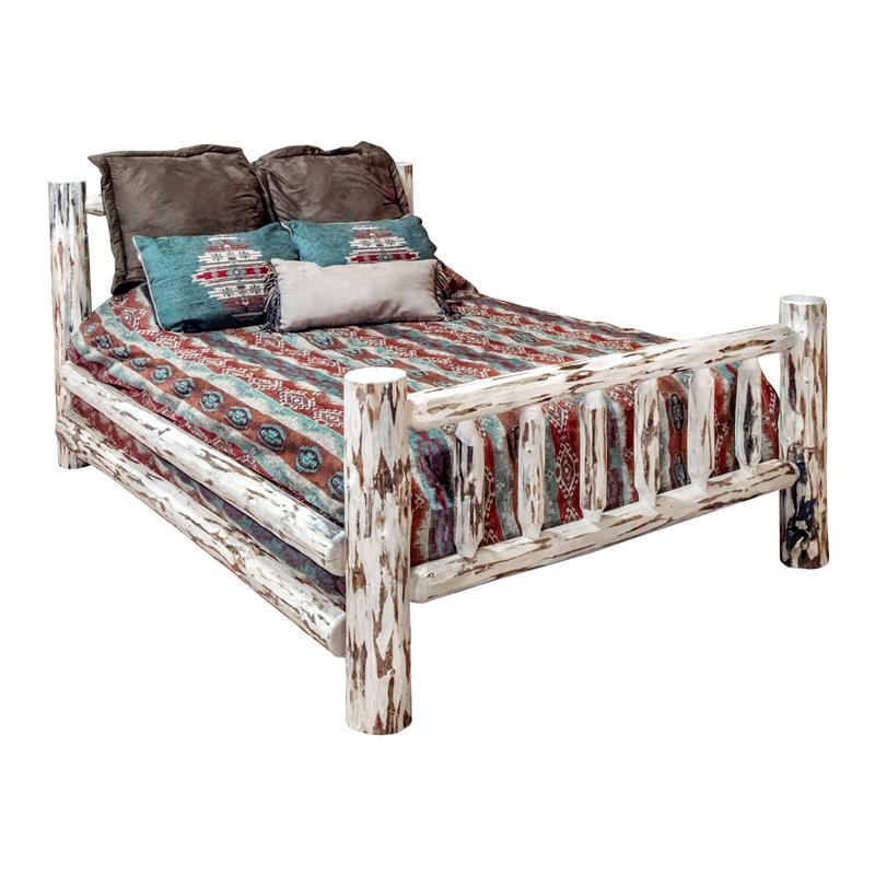 Montana Woodworks Handcrafted Transitional Solid Wood Full Bed in Natural
