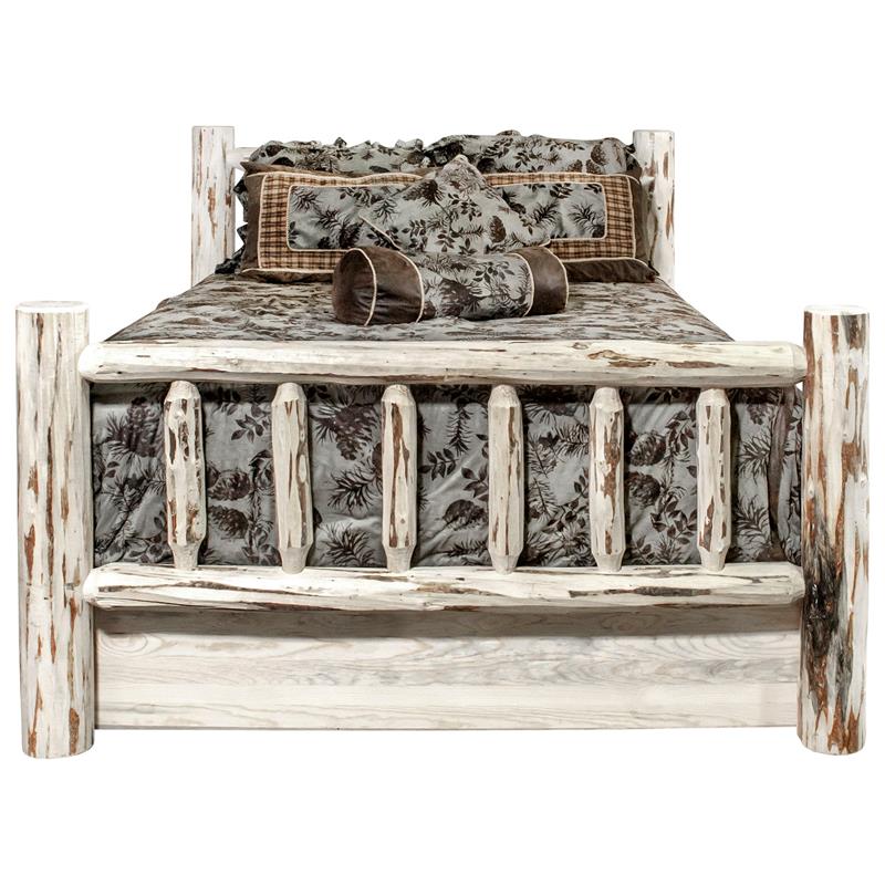 Montana Woodworks Hand-Crafted Transitional Wood Twin Bed in Natural