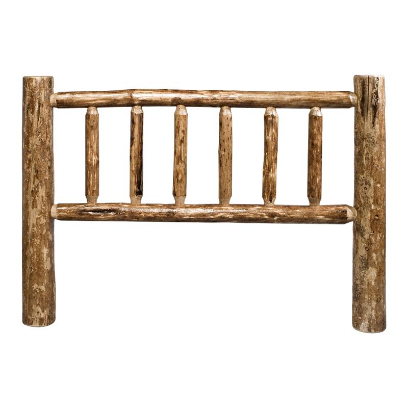 Montana Woodworks Glacier Country Solid Wood Twin Headboard in Brown
