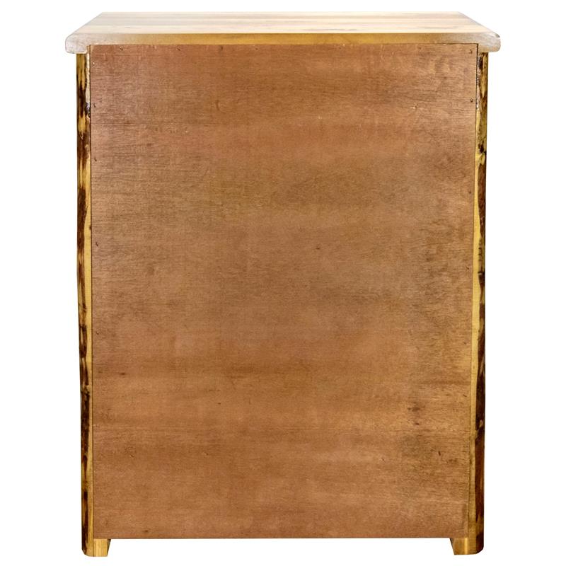 Montana Woodworks Glacier Country Unique Wood Accent Cabinet in Brown