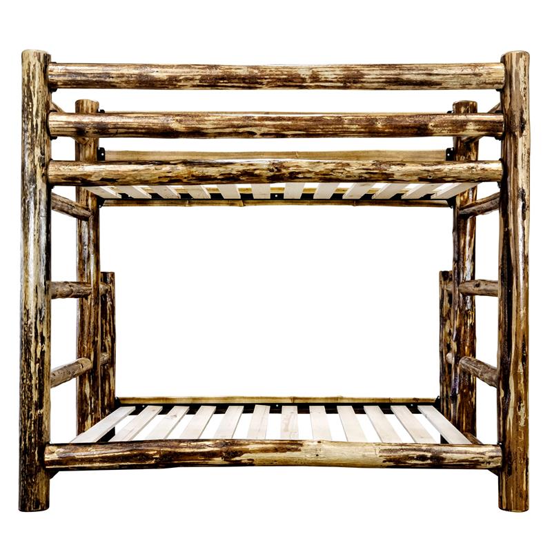 Montana Woodworks Glacier Country Wood Twin over Full Bunk Bed in Brown