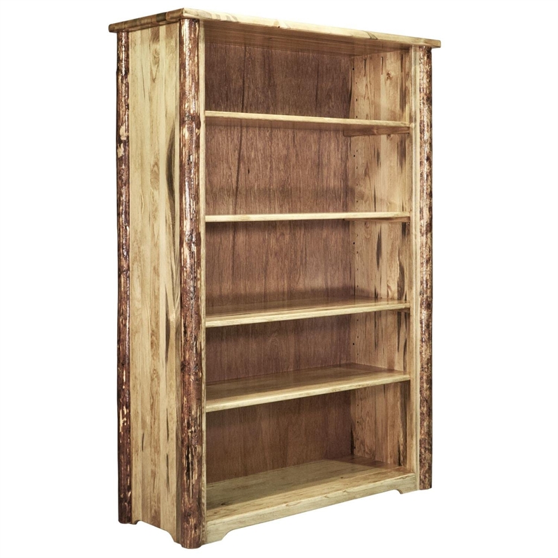 Montana Woodworks Glacier Country Transitional Wood Bookcase in Brown