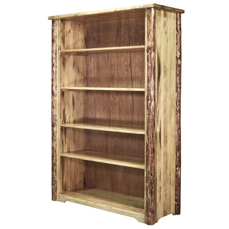 Montana Woodworks Glacier Country Transitional Wood Bookcase in Brown