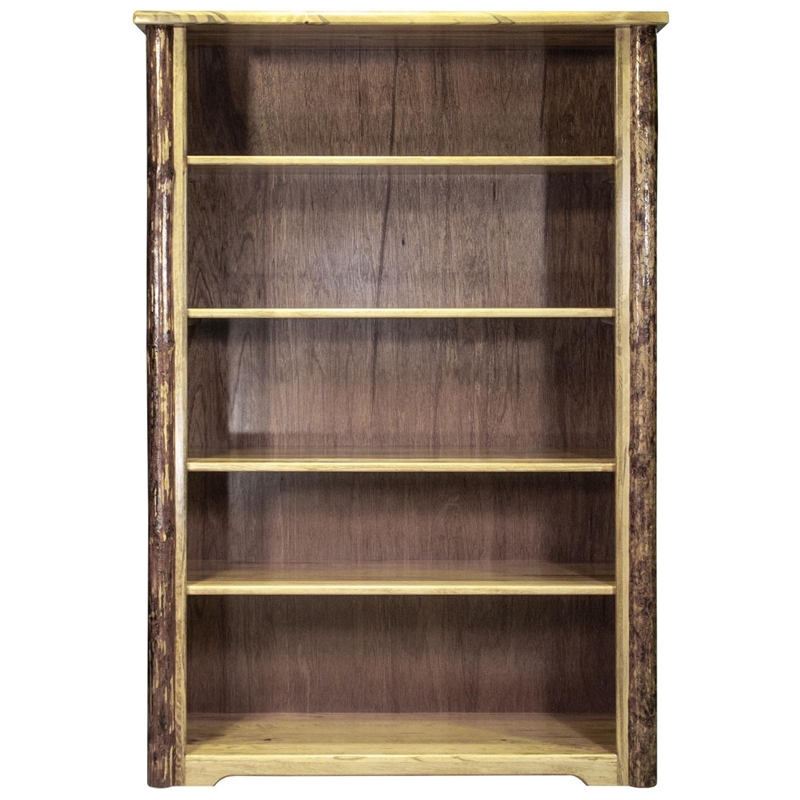 Montana Woodworks Glacier Country Transitional Wood Bookcase in Brown