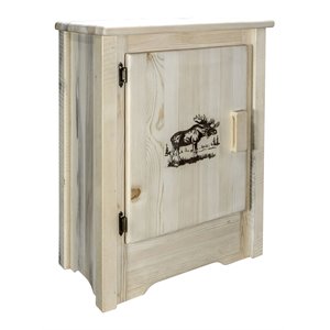montana woodworks homestead solid wood accent cabinet in natural