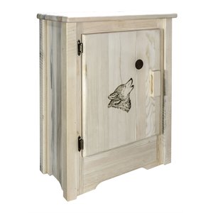 montana woodworks homestead left hinged wood accent cabinet in natural