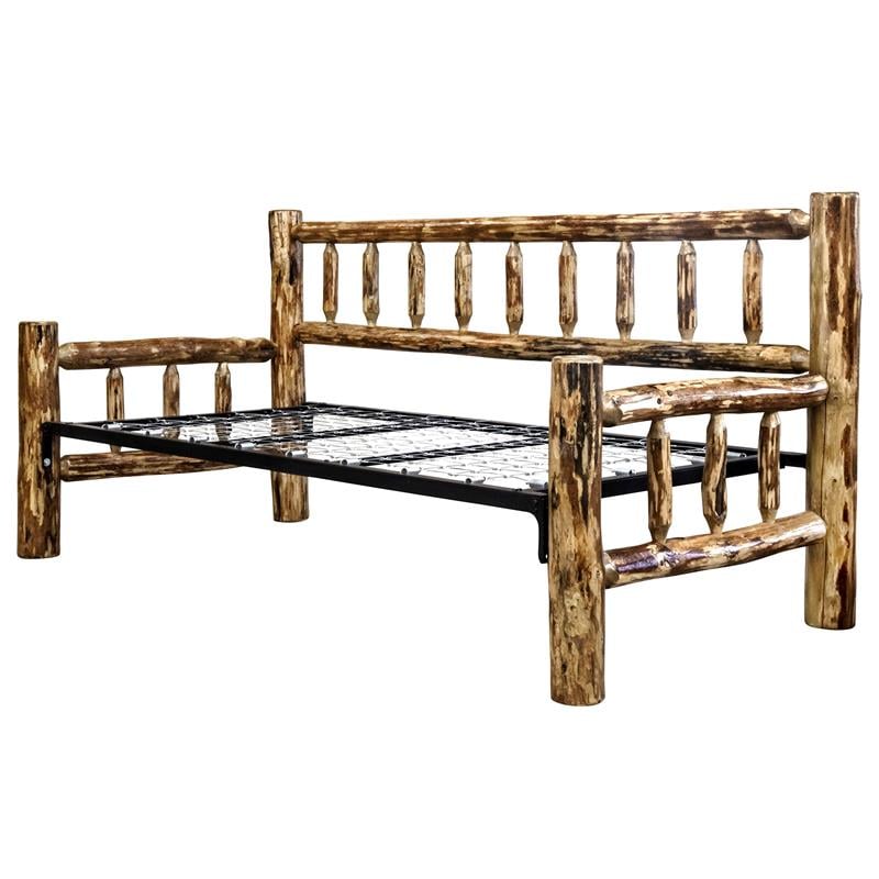 Montana Woodworks Glacier Country Transitional Wood Day Bed in Brown