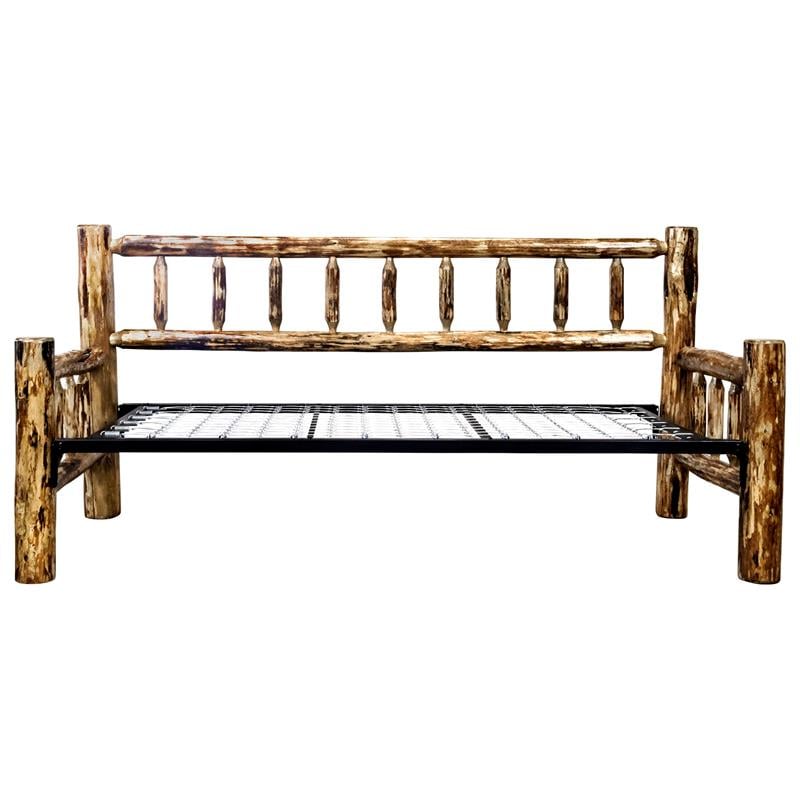 Montana Woodworks Glacier Country Transitional Wood Day Bed in Brown