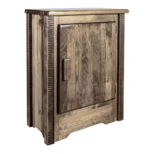 montana woodworks homestead right hinged wood accent cabinet in brown