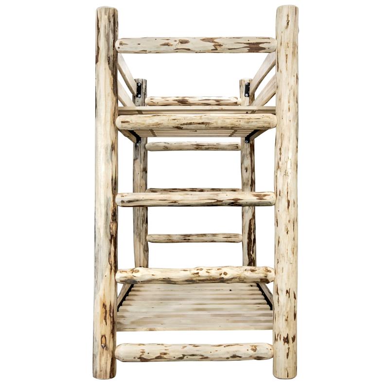 Montana Woodworks Transitional Solid Wood Twin over Twin Bunk Bed in Natural