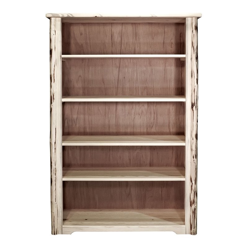 Montana Woodworks Handcrafted Transitional Wood Bookcase in Natural