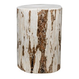 montana woodworks hand-crafted transitional wood cowboy stump in natural