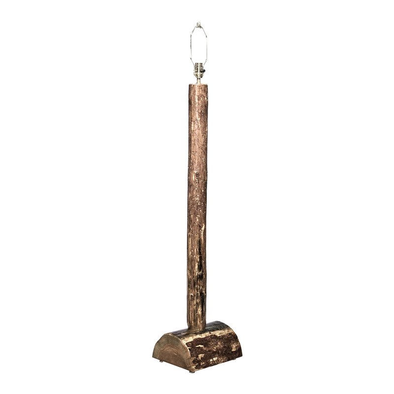 Montana Woodworks Glacier Country Transitional Wood Floor Lamp in Brown