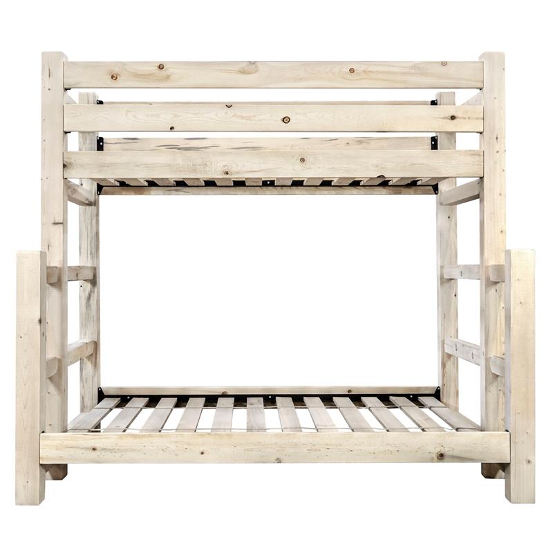 Montana Woodworks Homestead Solid Wood Twin over Full Bunk Bed in Natural