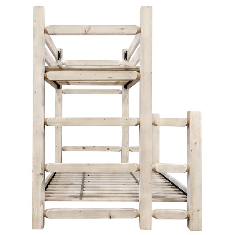 Montana Woodworks Homestead Solid Wood Twin over Full Bunk Bed in Natural