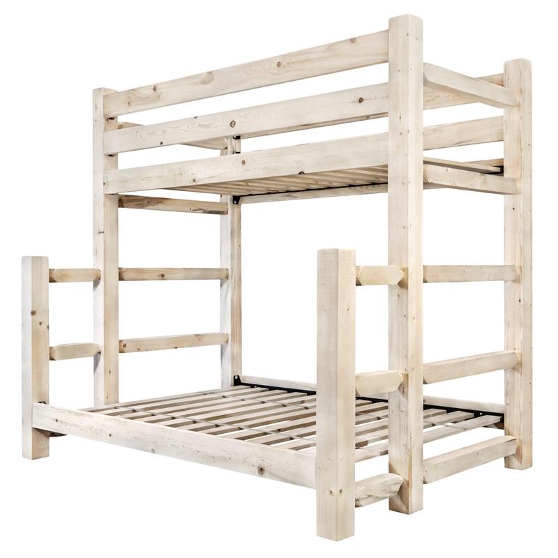 Montana Woodworks Homestead Wood Twin over Full Bunk Bed in Natural
