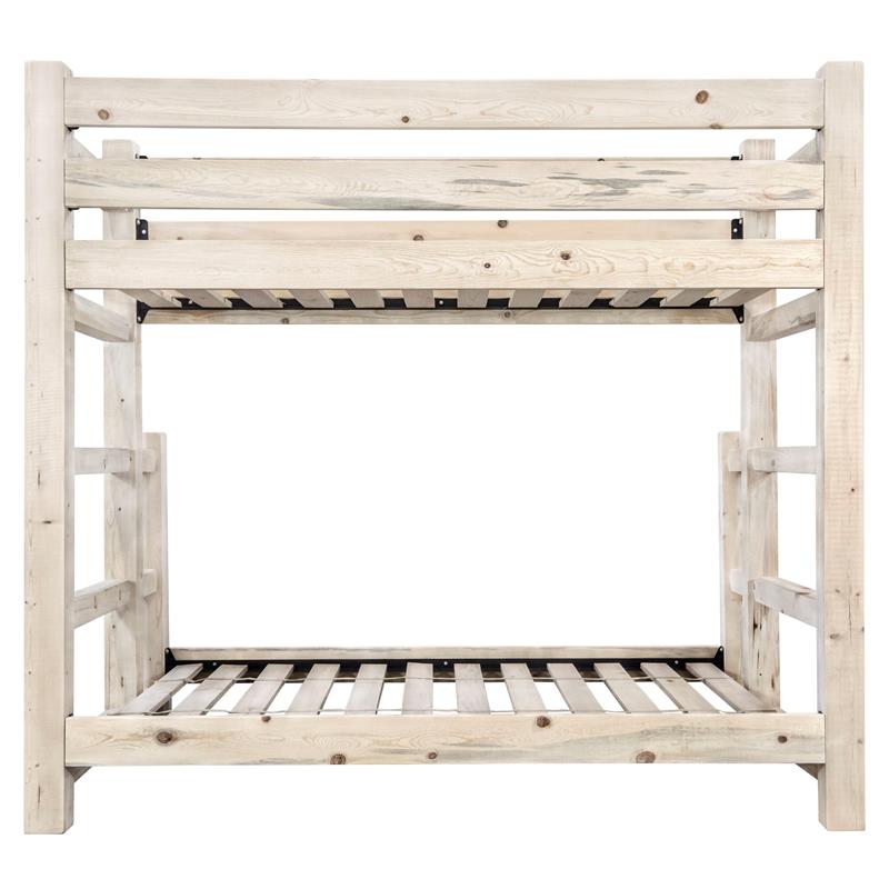 Montana Woodworks Homestead Wood Twin over Full Bunk Bed in Natural