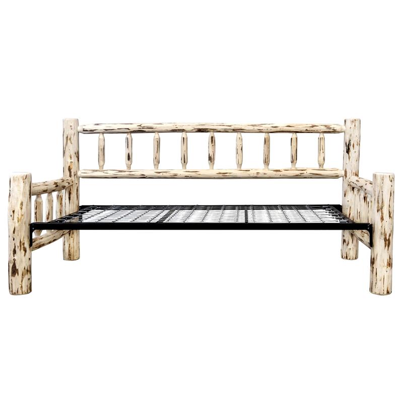Montana Woodworks Hand-Crafted Transitional Wood Day Bed in Natural