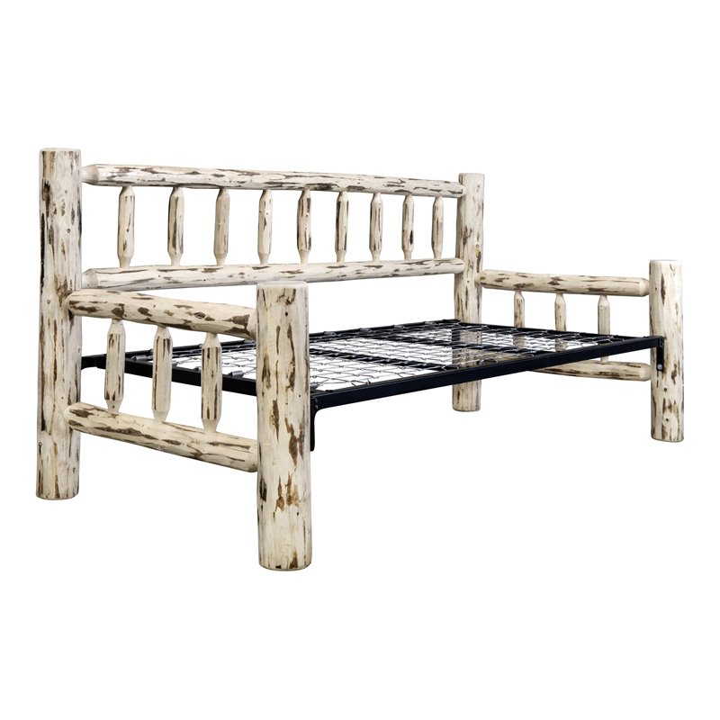 Montana Woodworks Hand-Crafted Transitional Wood Day Bed in Natural