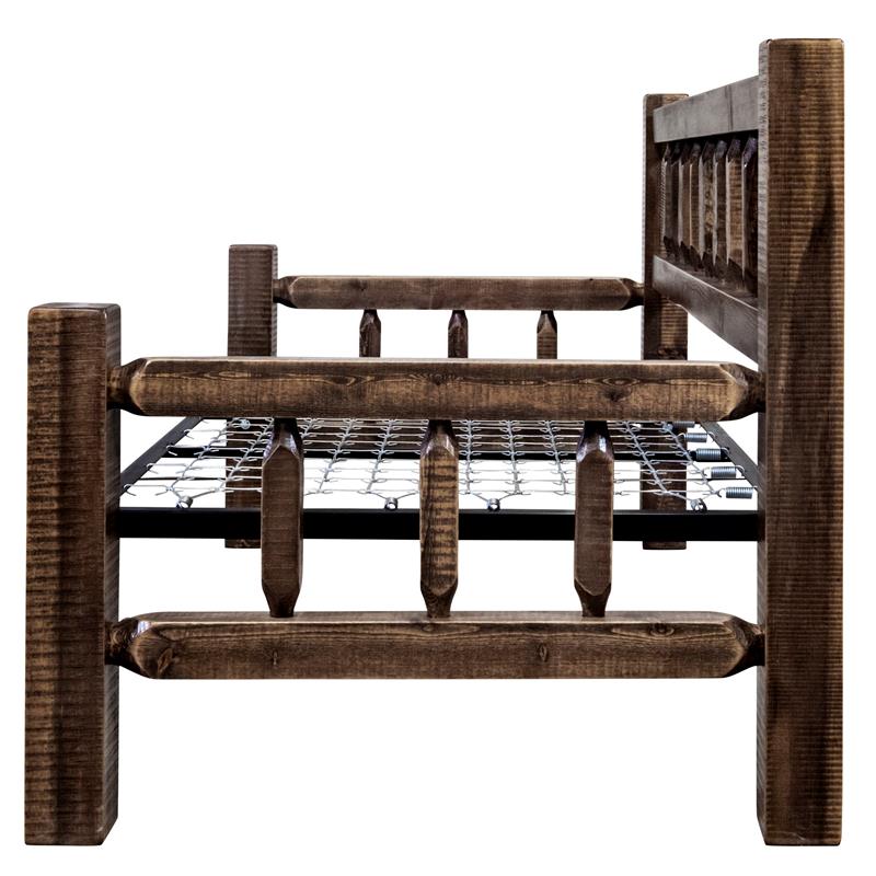 Montana Woodworks Homestead Transitional Wood Day Bed in Brown