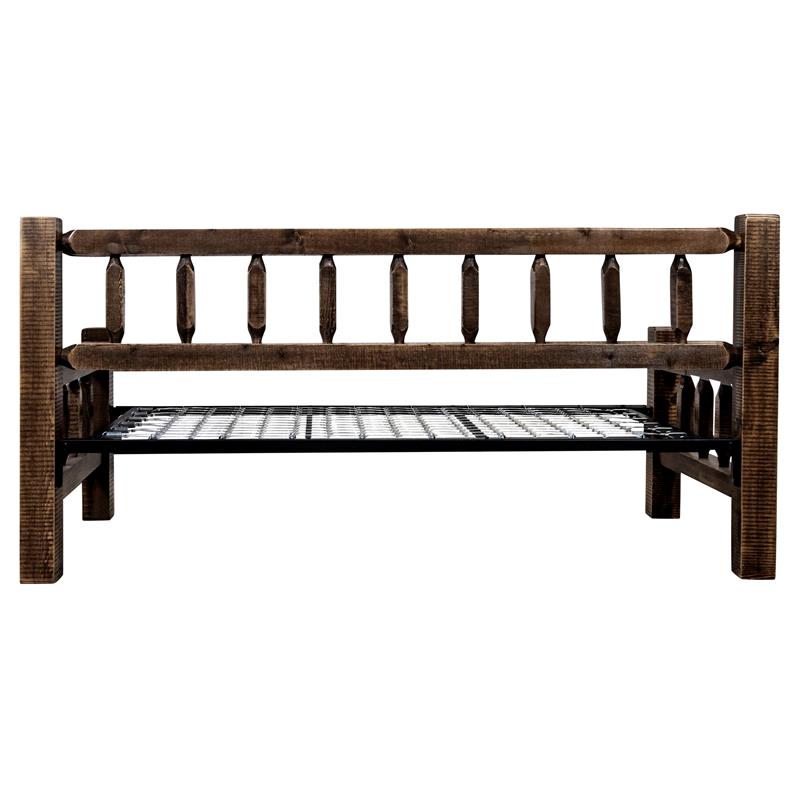 Montana Woodworks Homestead Transitional Wood Day Bed in Brown