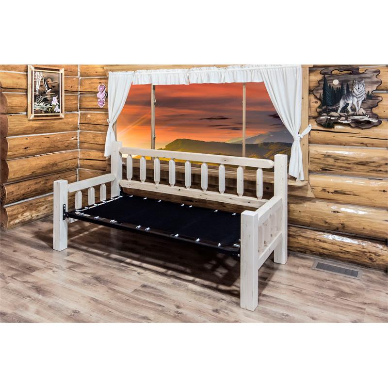 Montana Woodworks Homestead Transitional Wood Day Bed in Natural