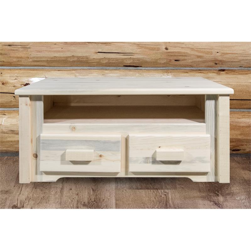 Montana Woodworks Homestead Transitional Wood Coffee Table in Natural