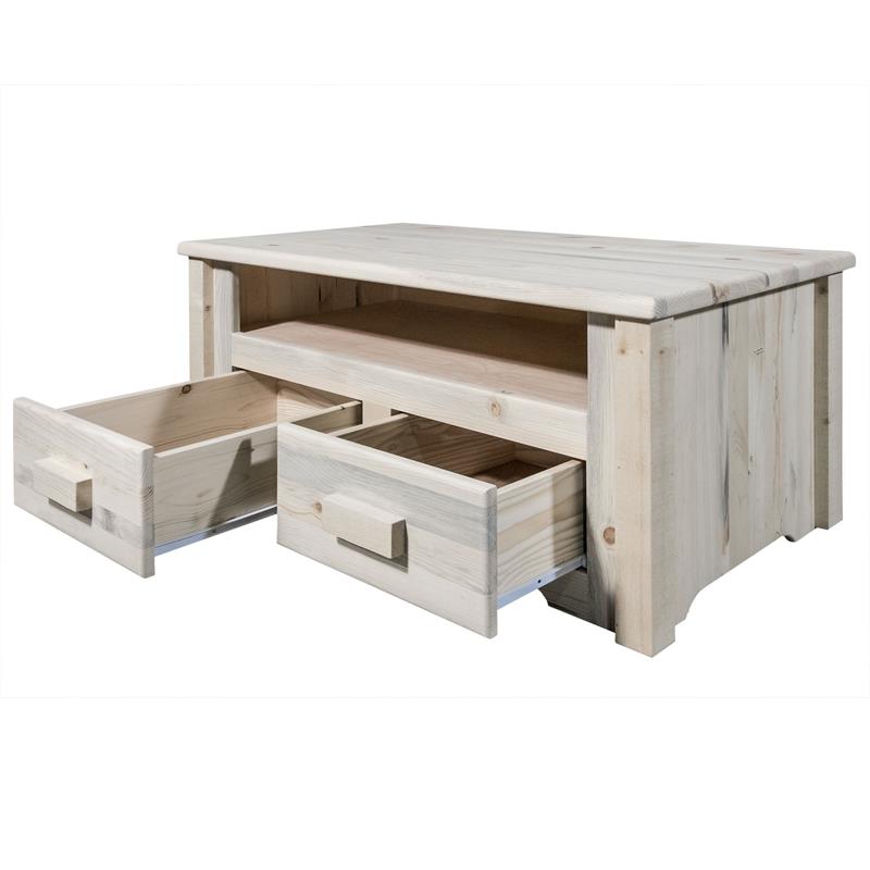 Montana Woodworks Homestead Transitional Wood Coffee Table in Natural