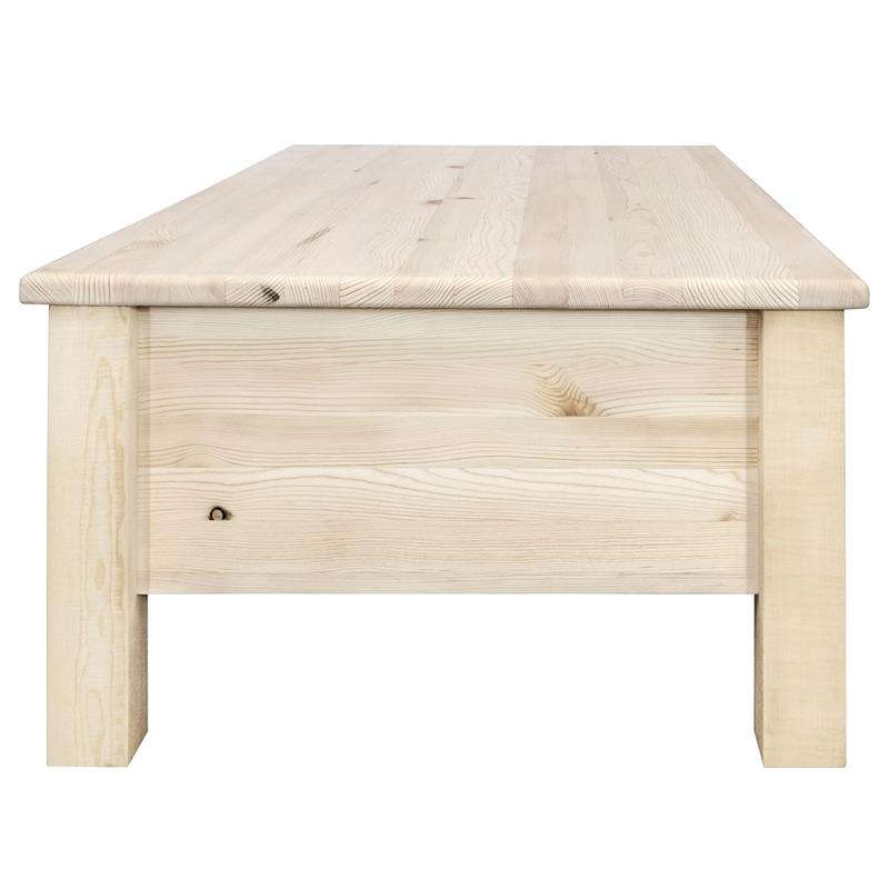 Montana Woodworks Homestead Wood Coffee Table with 6 Drawers in Natural