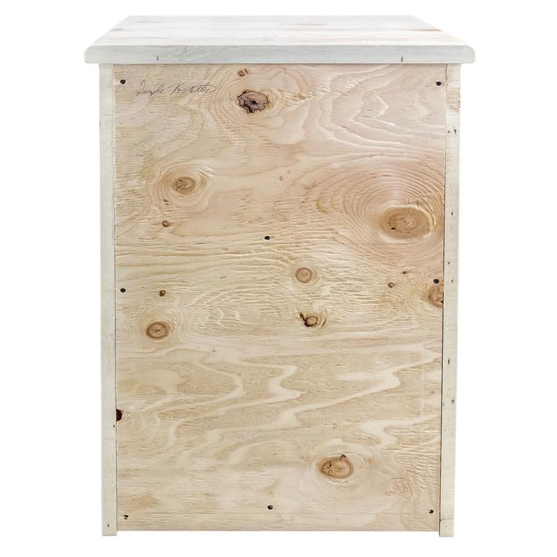 Montana Woodworks Homestead Left Hinged Wood End Table with Drawer in Natural