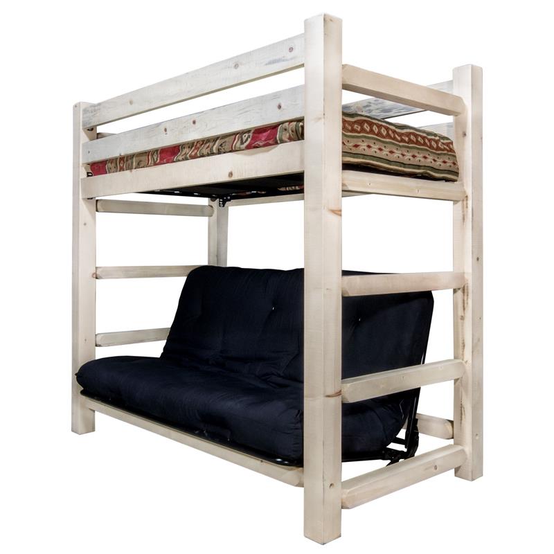 Montana Woodworks Homestead Wood Twin over Full Futon Frame in Natural