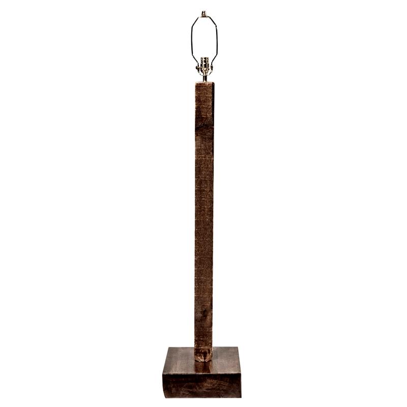 Montana Woodworks Homestead Transitional Wood Floor Lamp in Brown Lacquered