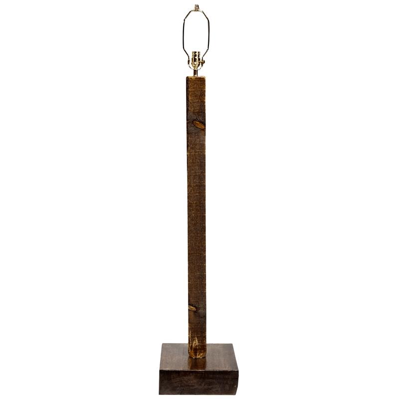 Montana Woodworks Homestead Transitional Wood Floor Lamp in Brown Lacquered