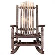 Montana Woodworks Homestead Transitional Wood Adult Rocker in Brown