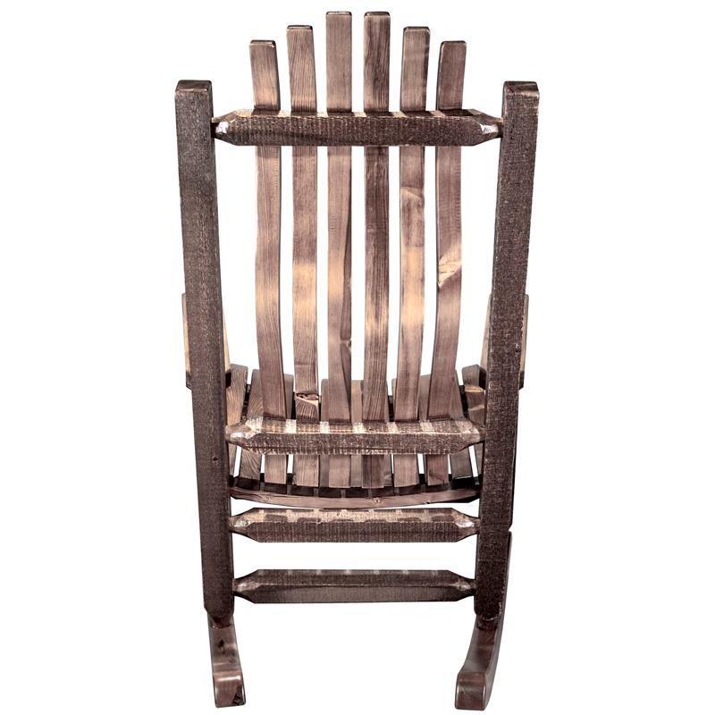 Montana Woodworks Homestead Transitional Wood Adult Rocker in Brown