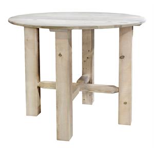 montana woodworks homestead solid wood bistro table in natural
