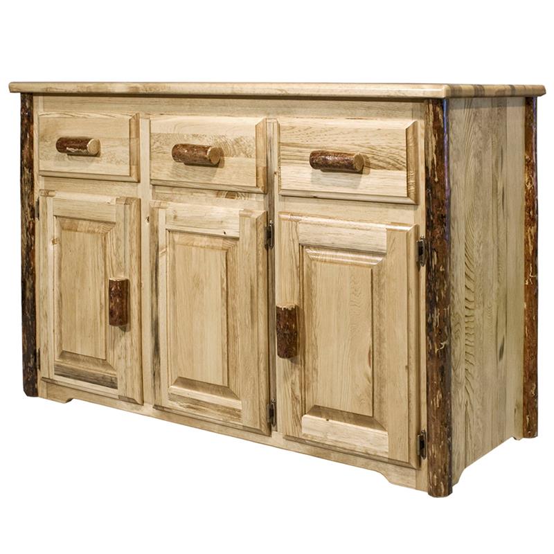 Montana Woodworks Glacier Country Transitional Wood Sideboard in Brown