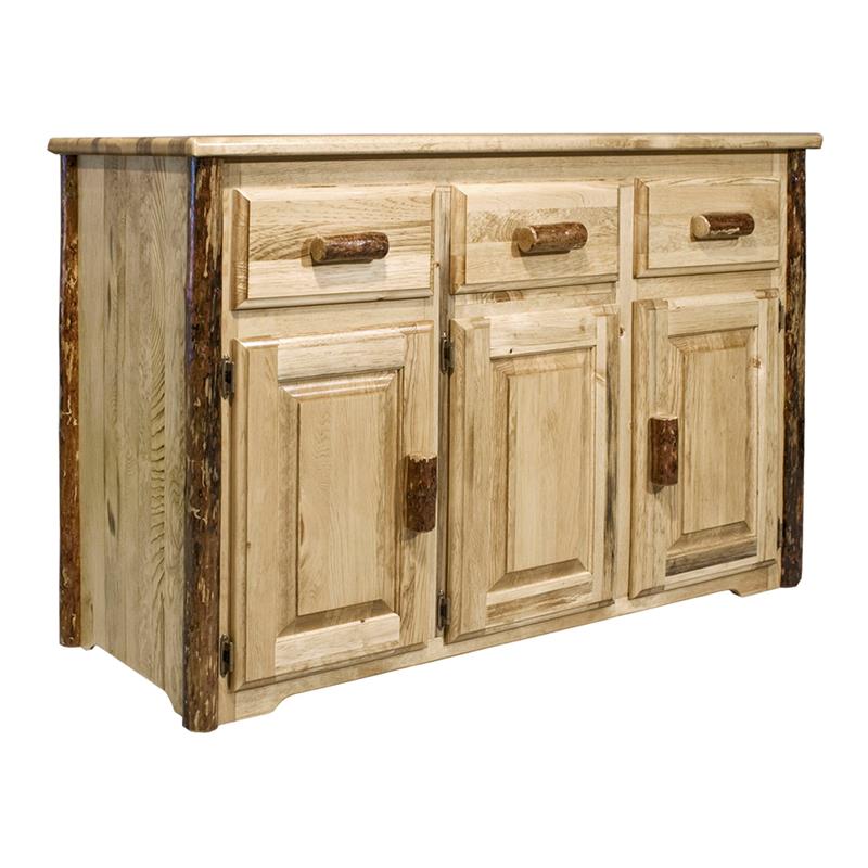 Montana Woodworks Glacier Country Transitional Wood Sideboard in Brown