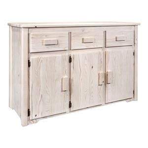 Montana Woodworks Homestead Transitional Wood Sideboard in Natural