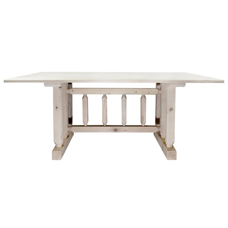 Montana Woodworks Homestead Transitional Solid Wood Dining Table in Natural