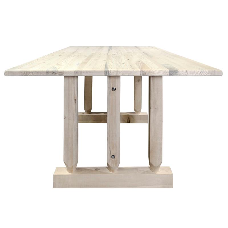 Montana Woodworks Homestead Transitional Solid Wood Dining Table in Natural