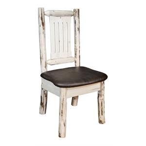 Montana Woodworks Handcrafted Transitional Wood Side Chair in Natural