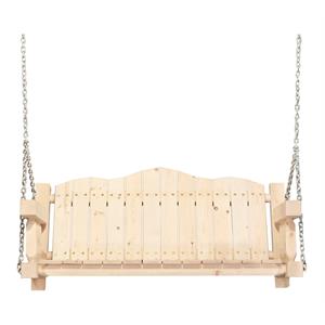 montana woodworks homestead transitional wood porch swing in natural