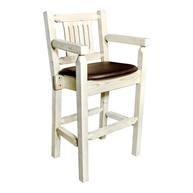 Tommy Bahama Home Ocean Club 30" Swivel Bar Stool in Taupe and Cream