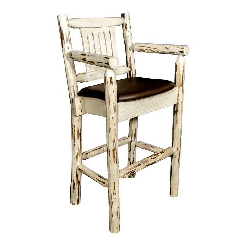 Tommy Bahama Home Ocean Club 30" Swivel Bar Stool in Taupe and Cream